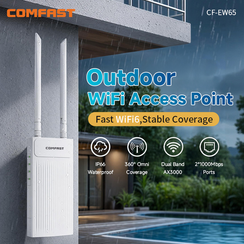 Wifi 6 Outdoor Ap Waterproof - COMFAST 3000M Access Point WiFi 6