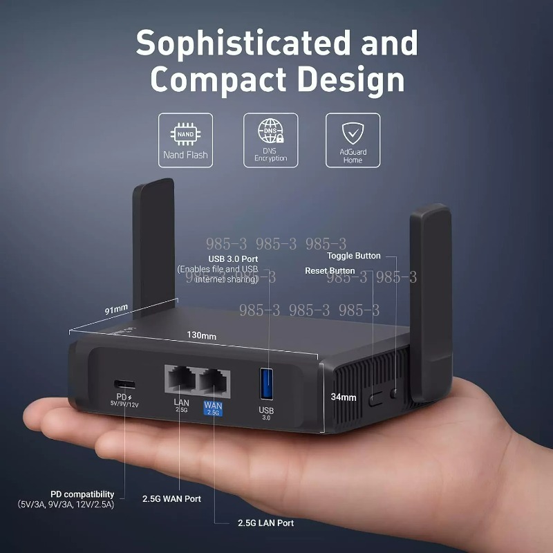 Gaming Router 2.5G Port - Router da Viaggio WiFi 7 con