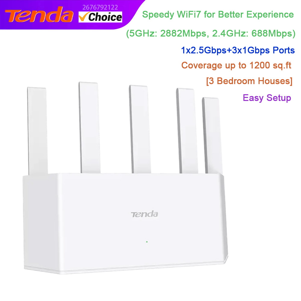 Wifi 6E Router Tri Band 6Ghz - Router WiFi 7 Tenda BE3600 Dual