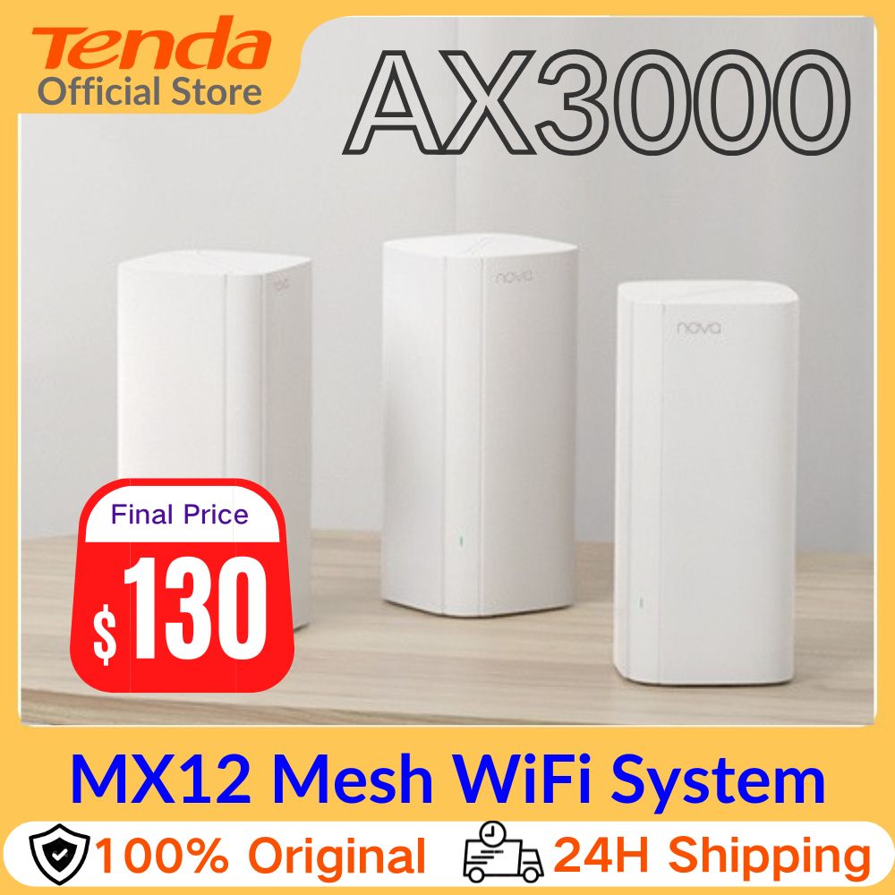 Wifi 6 Mesh System 3 Pack - Router Mesh WIFI 6 AX3000 Tenda,