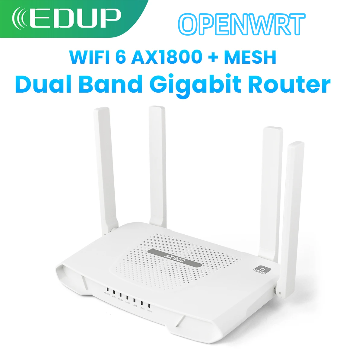Wifi 6 Router Openwrt - EDUP RT2983 OPENWRT AX1800 WIFI6 Router