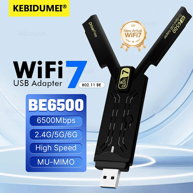 Wifi 7 Router Be6500 - Adattatore USB WiFi 7 KEBIDUMEI BE6500,