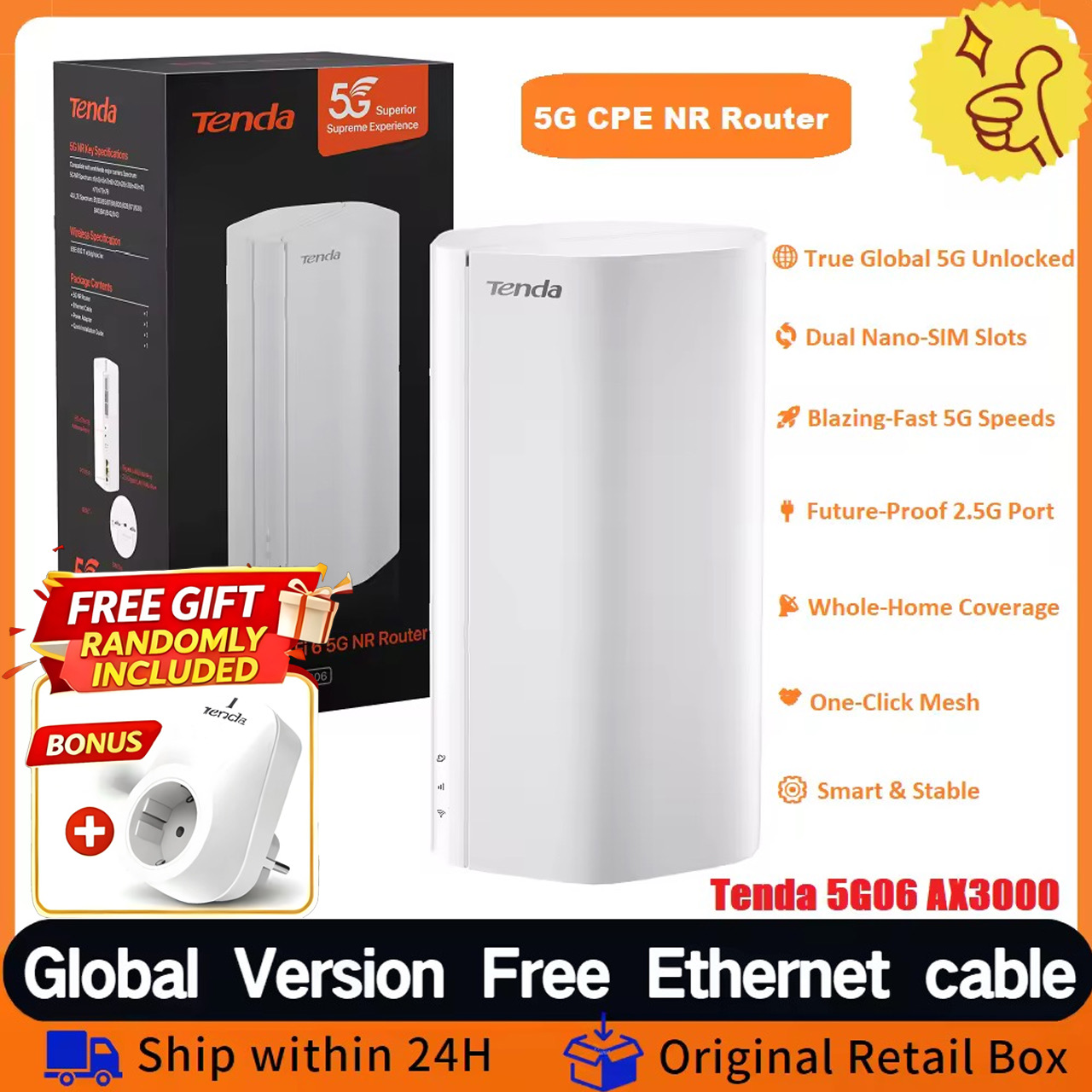 Wifi 6 Mesh System 3 Pack - Offerta 5G CPE SIM ROUTER AX3000
