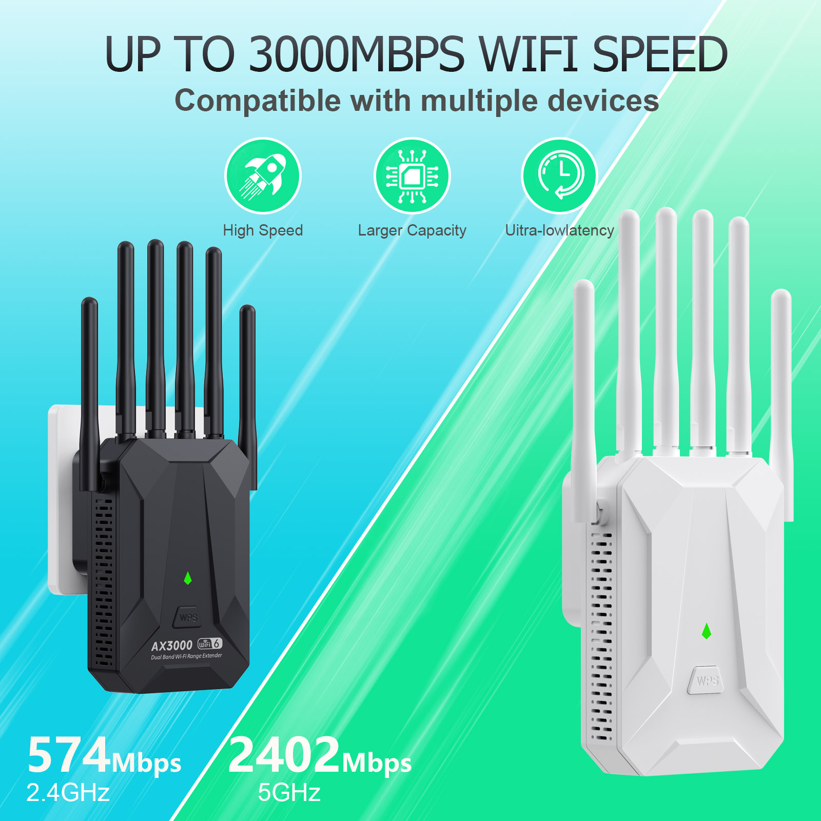Kebidumei AX3000 WiFi 6 Ripeti - Wifi 6 Mesh System 3 Pack recensione e prezzo