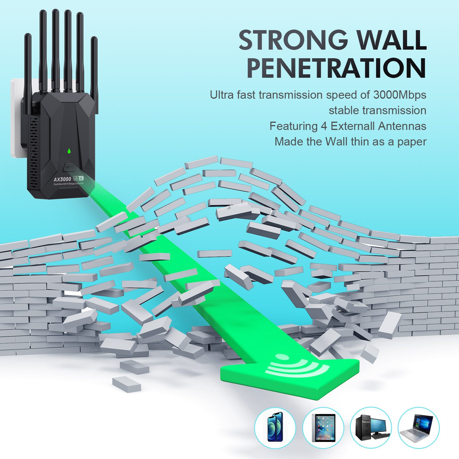 Kebidumei AX3000 WiFi 6 Ripeti - Wifi 6 Mesh System 3 Pack recensione e prezzo