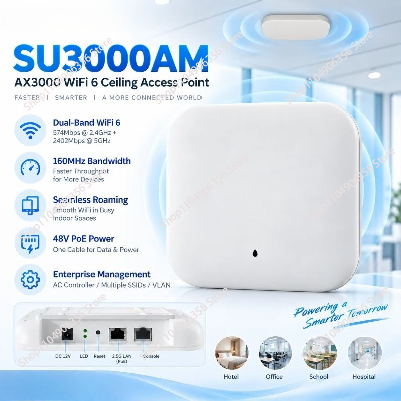 AX3000, punto di accesso wirel - Wifi 6 Access Point Ceiling Poe recensione e prezzo