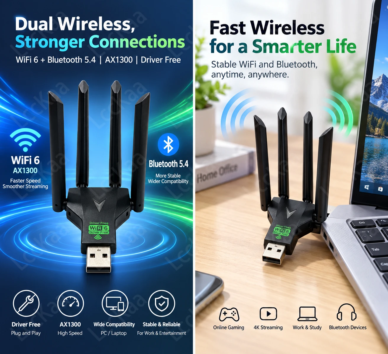 Adattatore USB AX1300 WiFi 6 B - Wifi 6 Usb Adapter Ax1800 recensione e prezzo