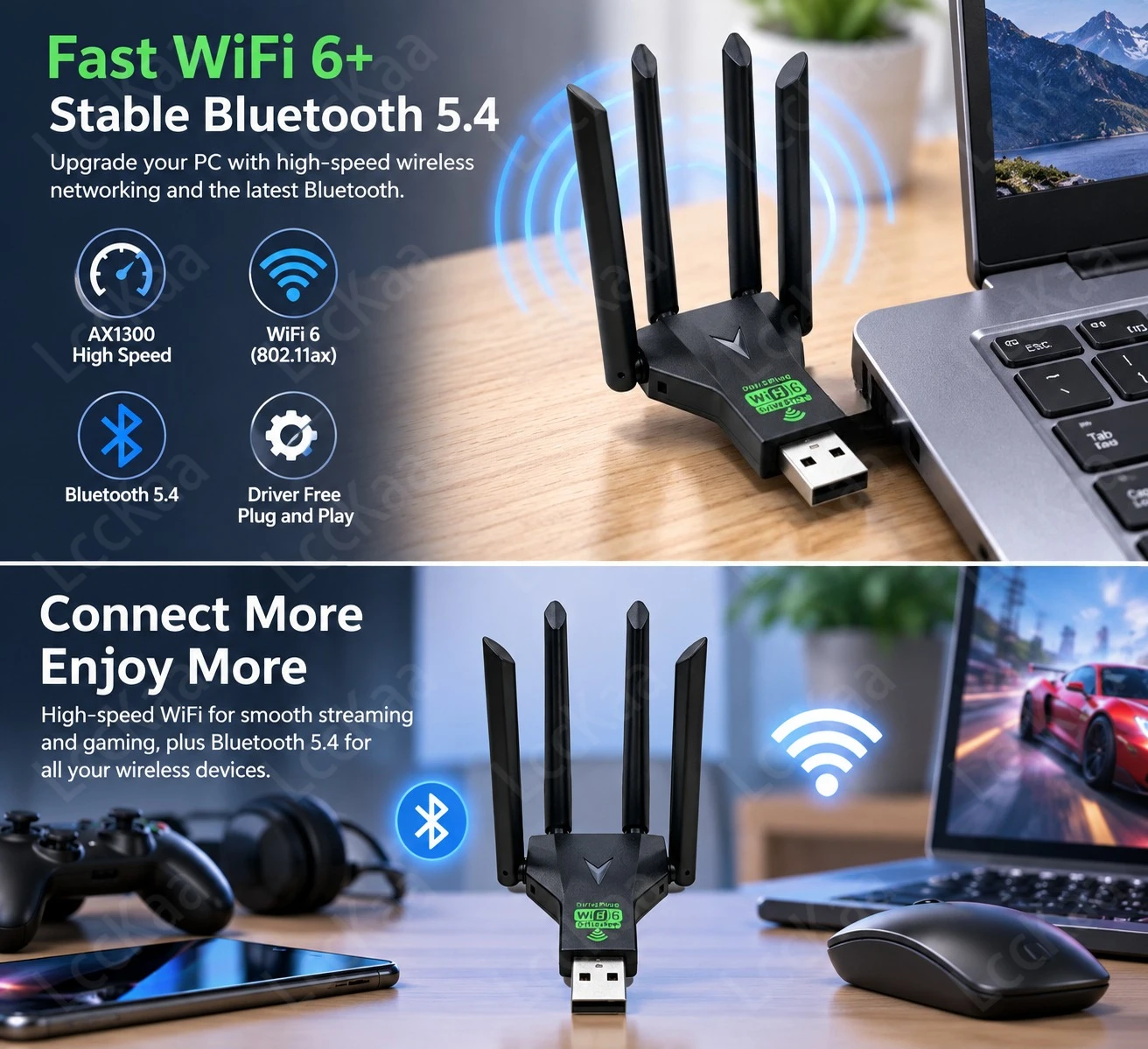 Adattatore USB AX1300 WiFi 6 B - Wifi 6 Usb Adapter Ax1800 recensione e prezzo