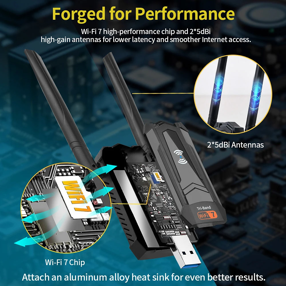 Adattatore WiFi7 USB3.0 Kebidu - Wifi 7 Router Be6500 recensione e prezzo