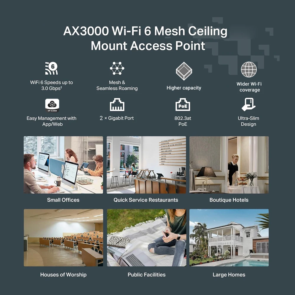AX3000 WiFi 6 Punto di accesso - Wifi 6 Access Point Ceiling Poe recensione e prezzo