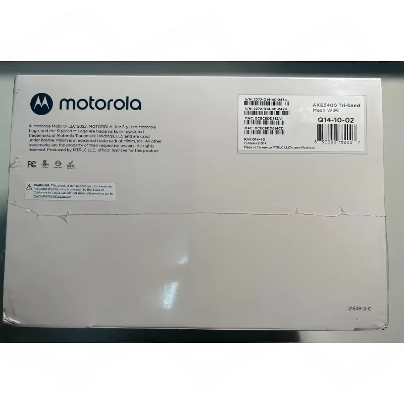 Router Mesh Tri-Band Moto Q14  - Wifi 6E Router Tri Band 6Ghz recensione e prezzo