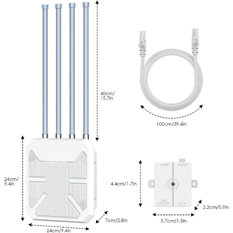 Router Wireless Esterno a Lung - Wifi 6 Outdoor Ap Waterproof recensione e prezzo