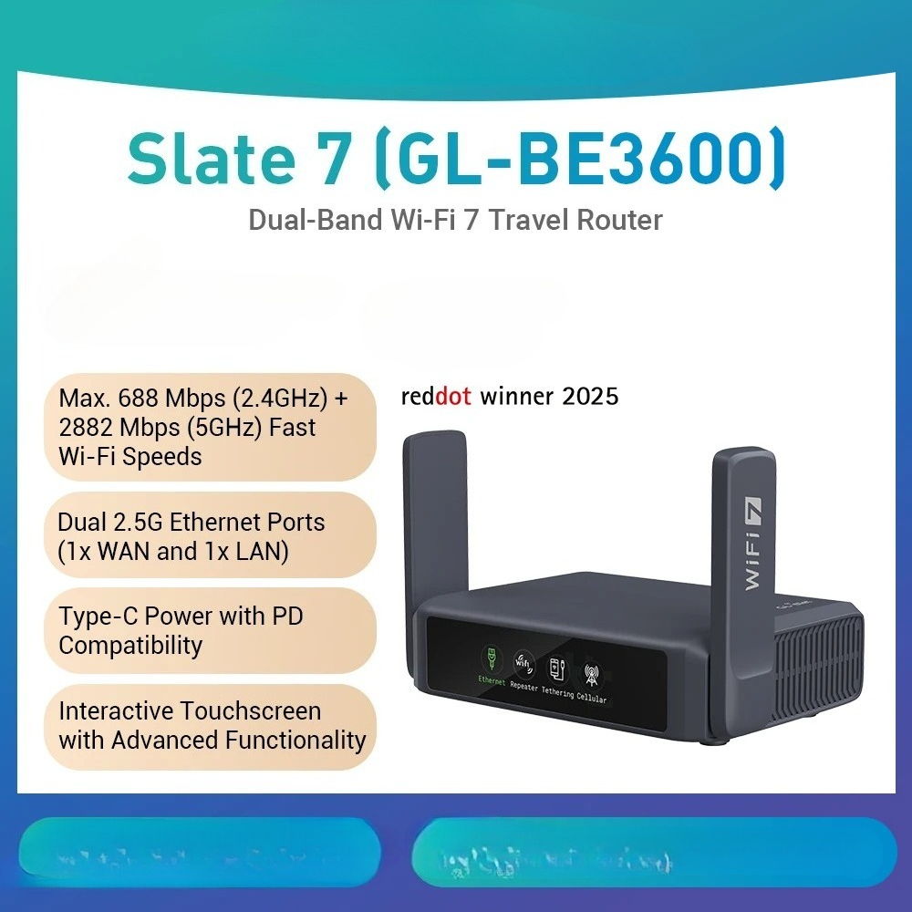 Router Wi-Fi 7 GL-BE3600 (Slat - Gaming Router 2.5G Port recensione e prezzo