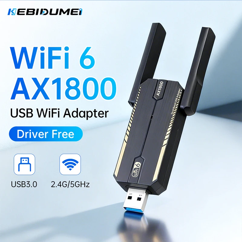 KEBIDUMEI Adattatore USB 3.0 W - Wifi 6 Usb Adapter Ax1800 recensione e prezzo