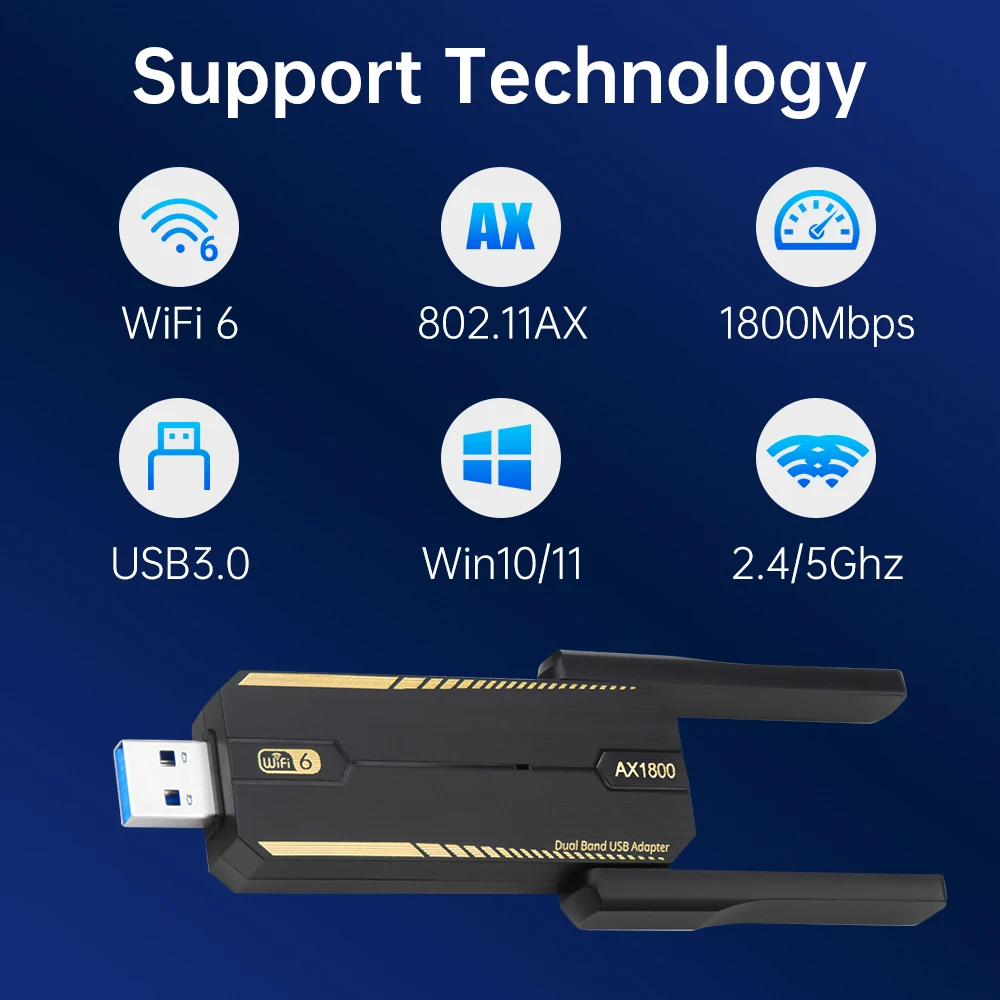 KEBIDUMEI Adattatore USB 3.0 W - Wifi 6 Usb Adapter Ax1800 recensione e prezzo