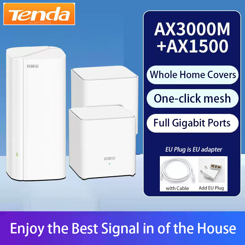 Tenda AX3000+ AX1500 EM/MX12 E - Wifi 6 Mesh System 3 Pack recensione e prezzo