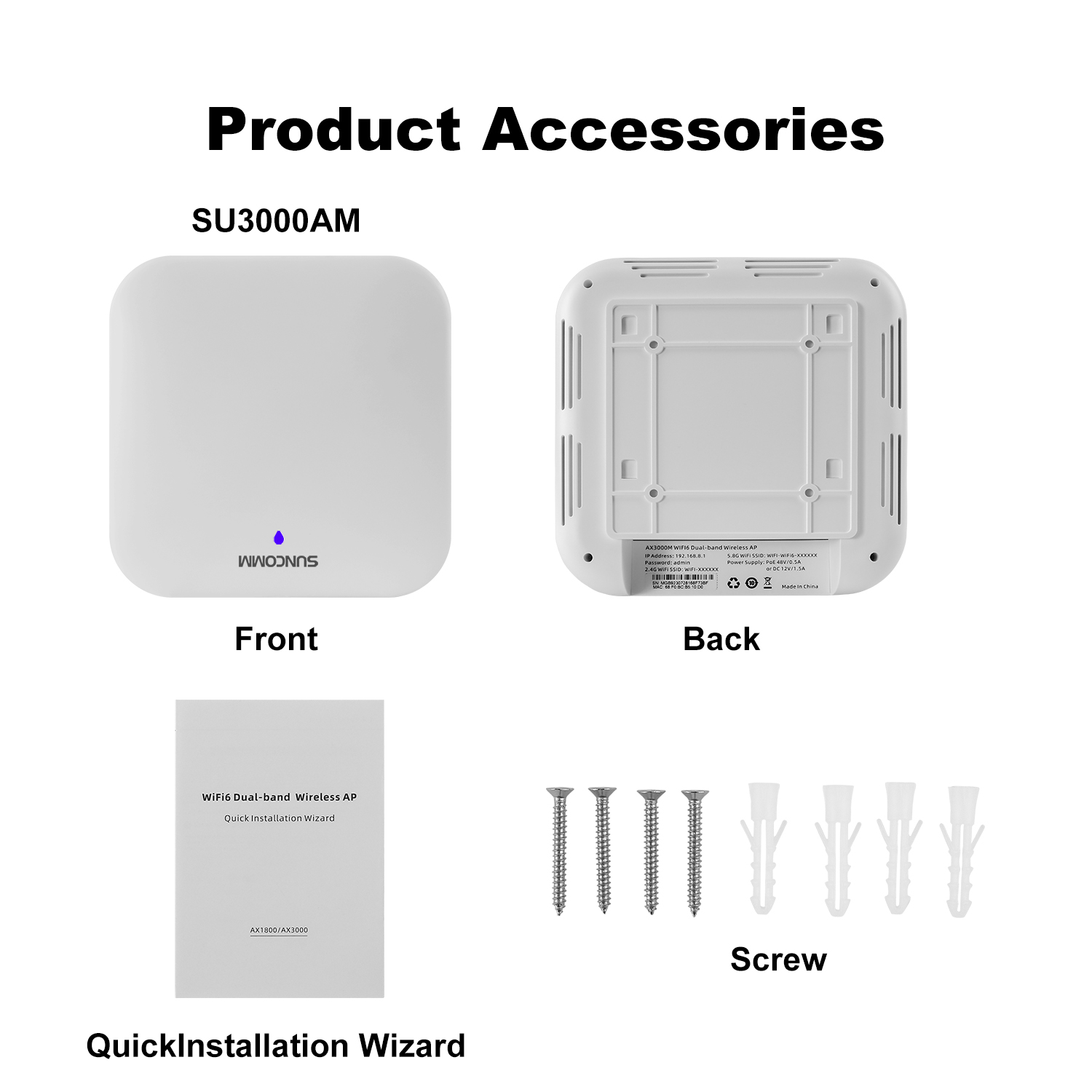 SUNCOMM AX3000 WiFi 6 Punto di - Wifi 6 Access Point Ceiling Poe recensione e prezzo