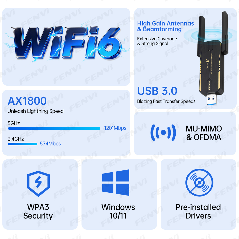 Adattatore USB WiFi 6 Fenvi AX - Wifi 6 Usb Adapter Ax1800 recensione e prezzo