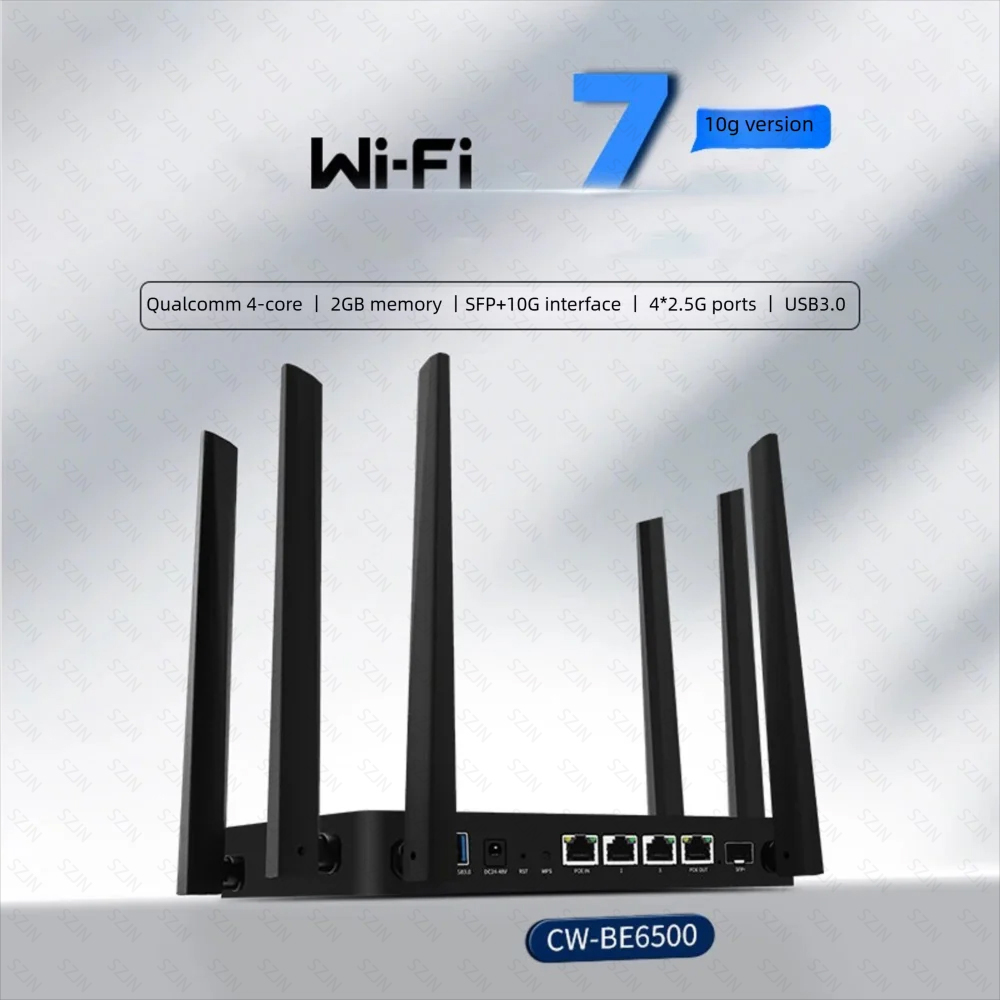 Router CW-WIFI7 con Porta SFP+ - Wifi 6E Router Tri Band 6Ghz recensione e prezzo