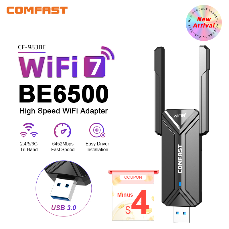 COMFAST WiFi 7 Adattatore USB  - Wifi 7 Router Be6500 recensione e prezzo
