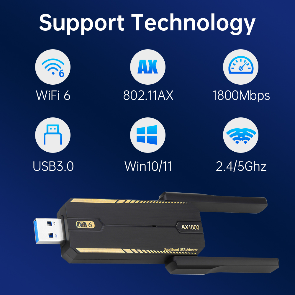 Adattatore USB Wi-Fi 6 KEBIDUM - Wifi 6 Usb Adapter Ax1800 recensione e prezzo