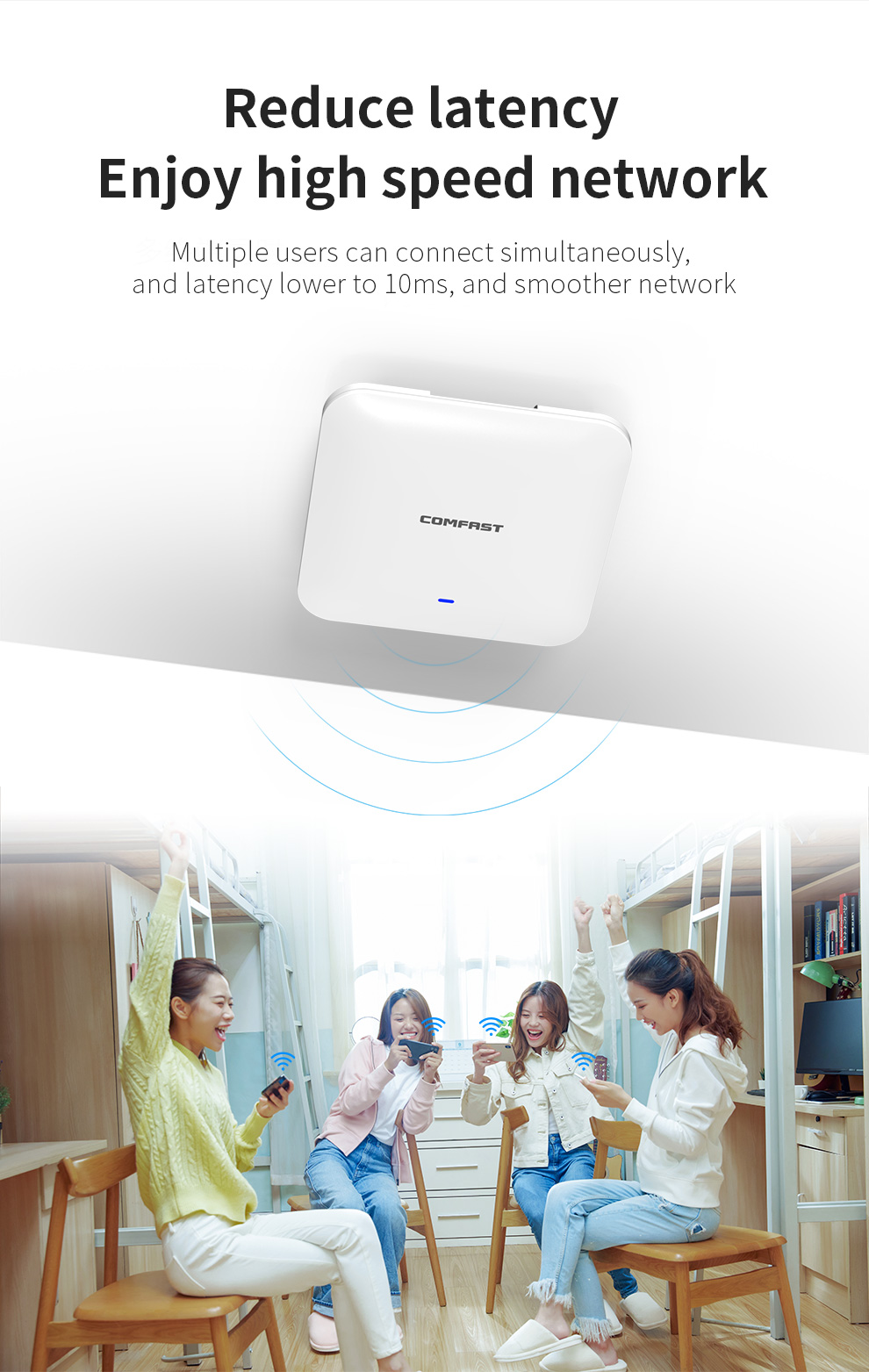 COMFAST WiFi6 Soffitto ad alta - Wifi 6 Access Point Ceiling Poe recensione e prezzo